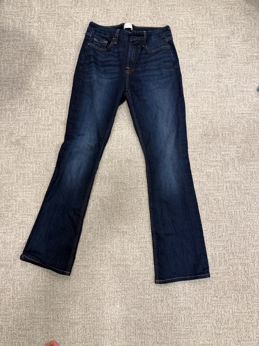 Women's Dark Indigo Flare Jeans - Stretch Wide Leg